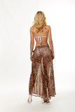 Brown Leopard Sarong Beach Skirt