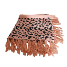 Load image into Gallery viewer, Pink Leopard Eyelash Poncho
