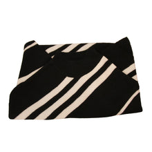 Load image into Gallery viewer, Black Stripe Turtleneck Poncho
