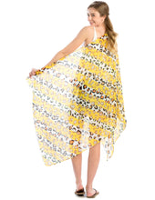 Load image into Gallery viewer, Yellow Leopard Lightweight Scarf
