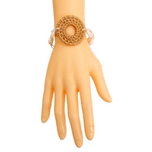 Load image into Gallery viewer, Brown Woven Ring Shell Bracelet

