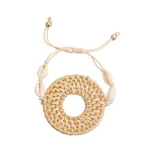 Load image into Gallery viewer, Natural Woven Ring Shell Bracelet

