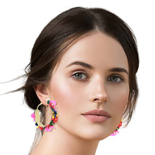 Load image into Gallery viewer, Assorted Flower Covered Hoops
