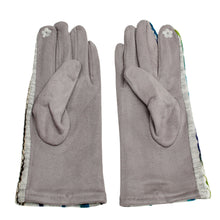 Load image into Gallery viewer, Gray Embroidered Stripe Touch Gloves
