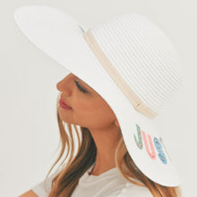 Load image into Gallery viewer, JUST CHILL OUT White Floppy Hat
