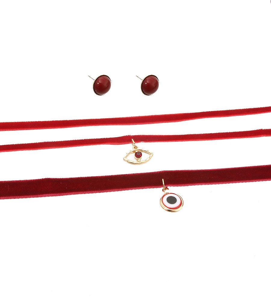 Evil Eye Layered Choker