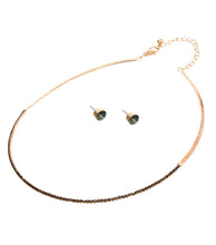 Load image into Gallery viewer, Stoned Simple Necklace Set
