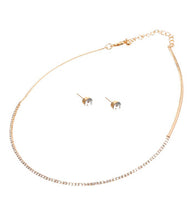 Load image into Gallery viewer, Stoned Simple Necklace Set
