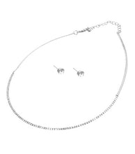 Load image into Gallery viewer, Stoned Simple Necklace Set
