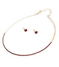 Load image into Gallery viewer, Stoned Simple Necklace Set
