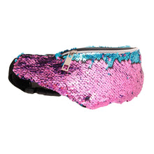 Load image into Gallery viewer, Blue to Purple Sequin Fanny Pack
