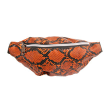 Load image into Gallery viewer, Brown Snake Skin Fanny Pack
