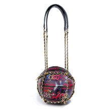 Load image into Gallery viewer, Purple and Black Graffiti Basketball Bag
