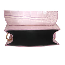 Load image into Gallery viewer, Purple Croc Flap Satchel Handbag
