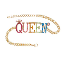 Cargar imagen en el visor de la galería, Multi Color Queen Stone Anklet
