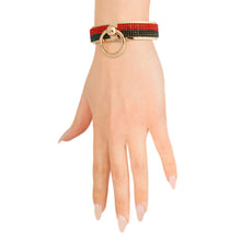 Load image into Gallery viewer, Designer Style Gold Door Knocker Bracelet
