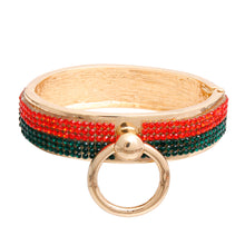 Load image into Gallery viewer, Designer Style Gold Door Knocker Bracelet
