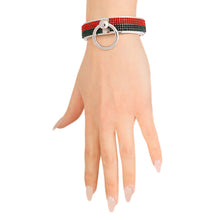 Load image into Gallery viewer, Designer Style Silver Door Knocker Bracelet
