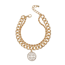 Cargar imagen en el visor de la galería, Double Layer Gold Greek Charm Bracelet
