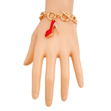 Load image into Gallery viewer, Red Boutique High Heel Bracelet
