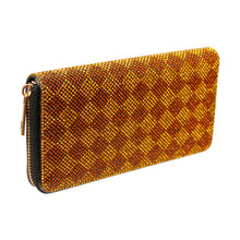 Load image into Gallery viewer, Harlequin Rhinestone Zippered Wallet
