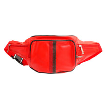 Load image into Gallery viewer, Designer Stripe Red Fanny Pack
