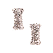 Load image into Gallery viewer, I Rhinestone Silver Studs
