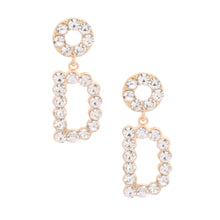Load image into Gallery viewer, Gold Dangling D Dior Earrings
