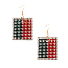Load image into Gallery viewer, Red and Green Two Sided Earrings
