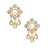 Gold Antique Flower Studs