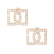 Load image into Gallery viewer, Gold Double D Studs
