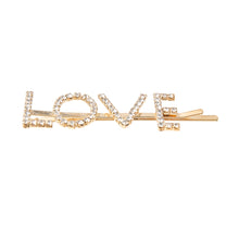 Load image into Gallery viewer, Gold LOVE Bobby Pin
