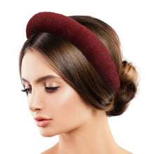 Load image into Gallery viewer, Burgundy Fur Headband

