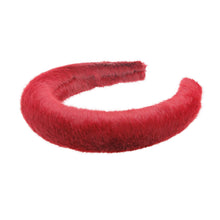 Load image into Gallery viewer, Burgundy Fur Headband
