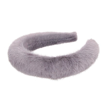 Load image into Gallery viewer, Gray Fur Headband
