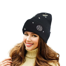 Cargar imagen en el visor de la galería, Black Bling Greek Beanie

