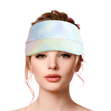 Load image into Gallery viewer, Rainbow Tie Dye Visor Hat
