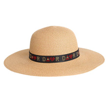 Load image into Gallery viewer, Khaki Designer D Panama Hat
