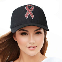 Cargar imagen en el visor de la galería, Black Pink Ribbon Hat
