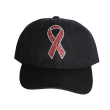 Cargar imagen en el visor de la galería, Black Pink Ribbon Hat
