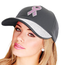 Cargar imagen en el visor de la galería, Rhinestone Cancer Ribbon Hat
