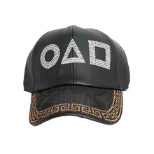 Cargar imagen en el visor de la galería, Black Leather Squid Games Hat
