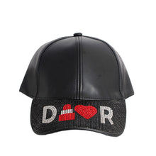 Load image into Gallery viewer, Black Designer D Visor Hat
