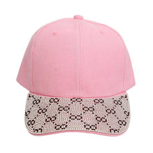 Cargar imagen en el visor de la galería, Hat Pink Monogram Bling Baseball Cap for Women
