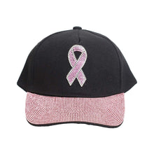 Cargar imagen en el visor de la galería, Black Pink Ribbon and Visor Hat
