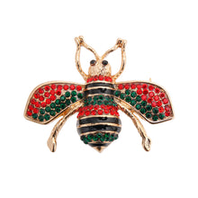 Load image into Gallery viewer, Designer Style Rhinestone Bee Brooch
