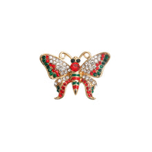 Load image into Gallery viewer, Designer Rhinestone Butterfly Brooch
