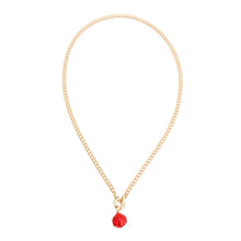 Load image into Gallery viewer, Mini Red Pave Charm Necklace
