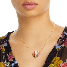 Load image into Gallery viewer, Pave Rhinestone Baseball Necklace Set
