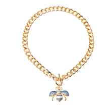Cargar imagen en el visor de la galería, Bee Charm Toggle Necklace
